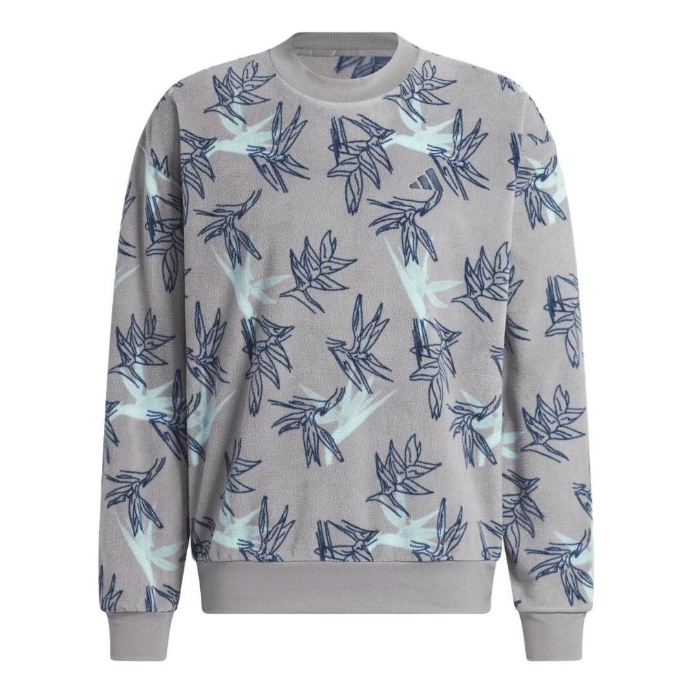 adidas Oasis Crew Sweatshirt 'Grey' HZ3196 - KICKS CREW