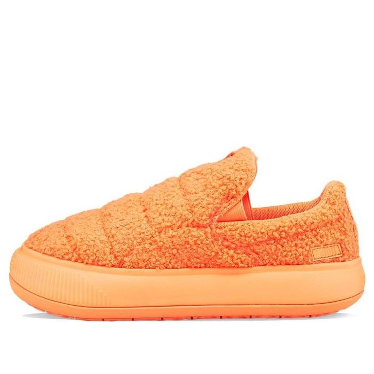 (WMNS) PUMA Suede Mayu Slip-On 'Teddy - Neon Citrus' 384887-04