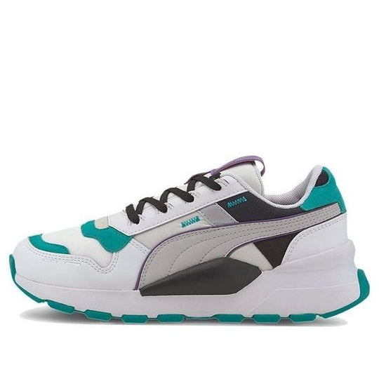 (GS) PUMA Rs 2.0 Futura Low Running Shoes Black/White/Green 374418-02