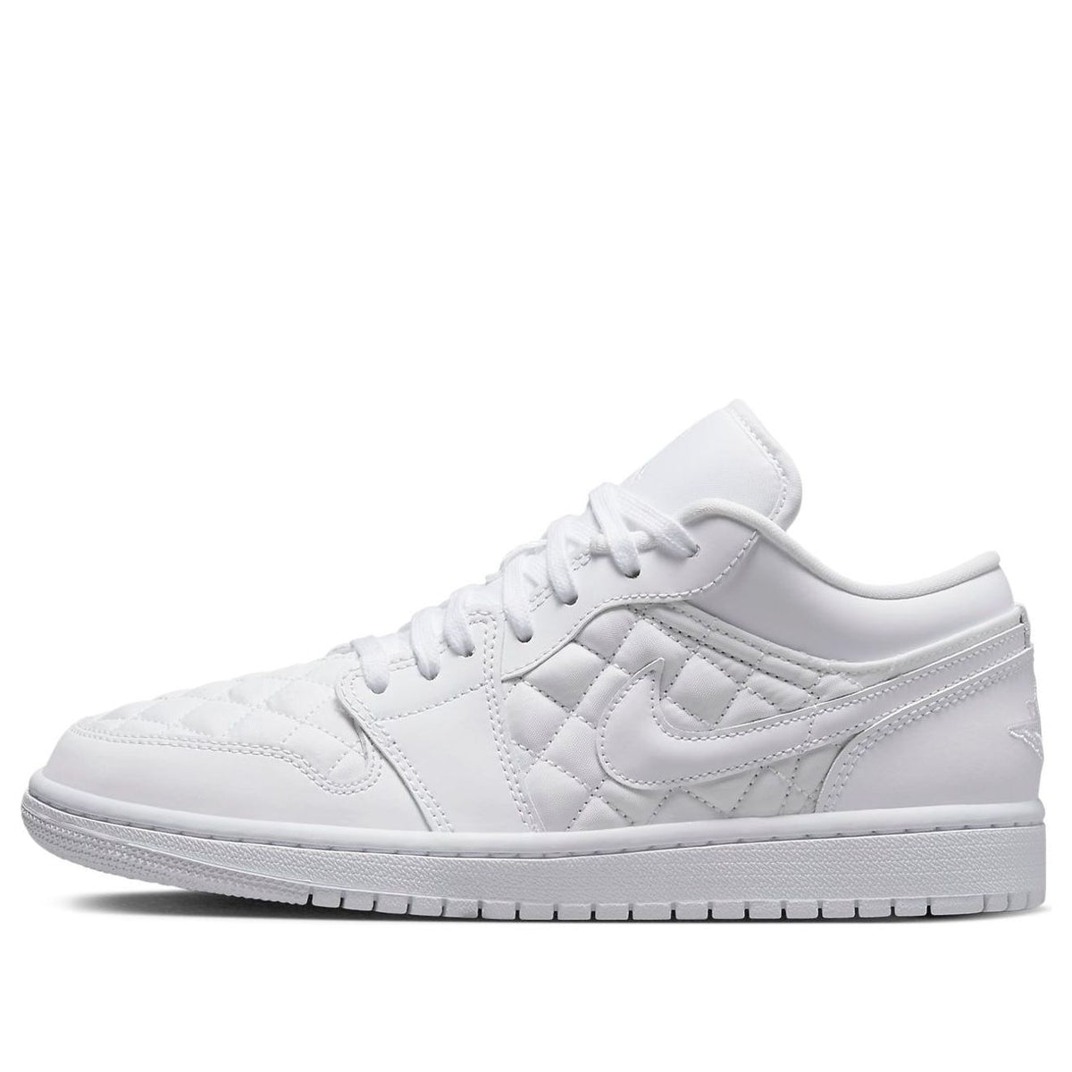 (WMNS) Air Jordan 1 Low 'Triple White Quilted' DB6480-100