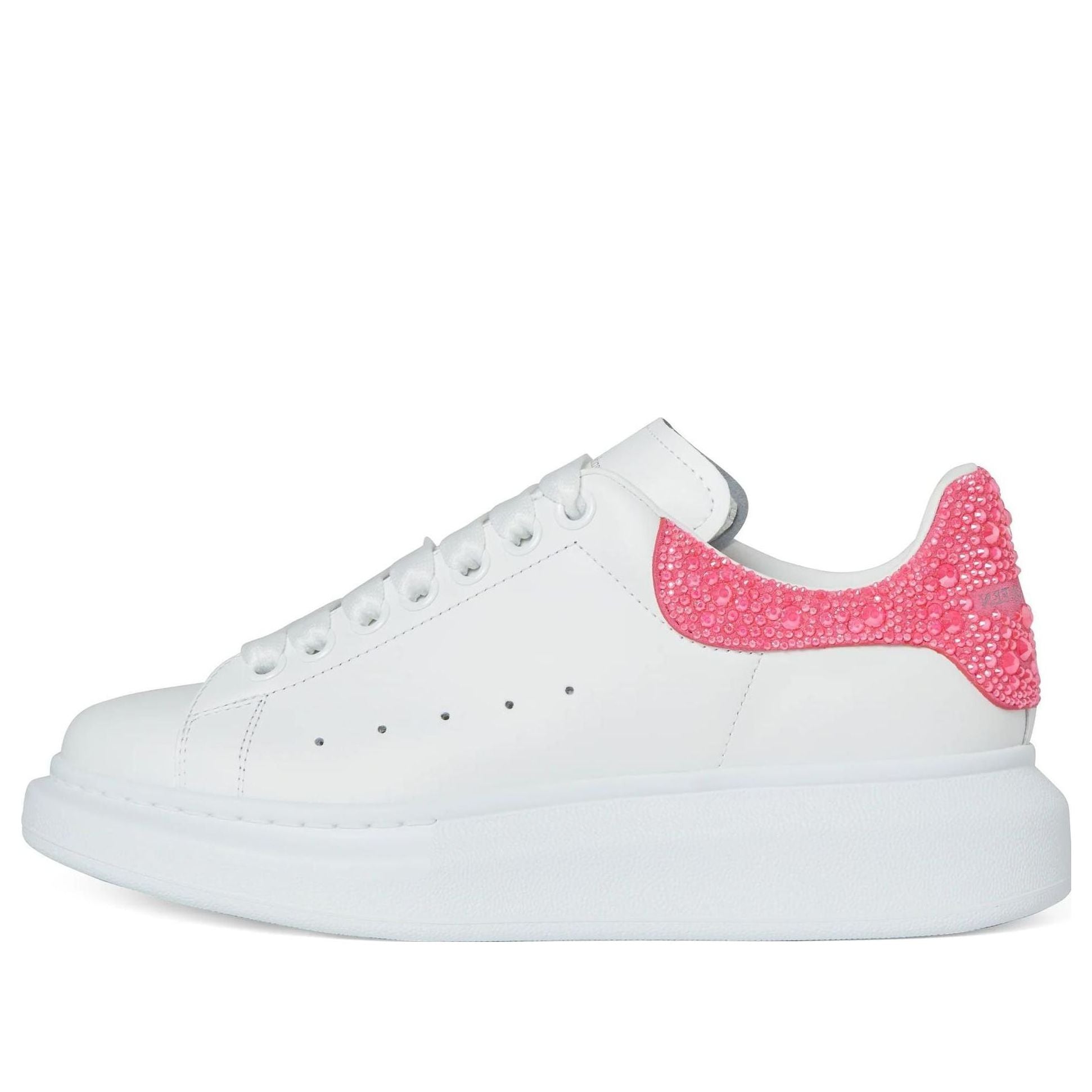 (WMNS) Alexander McQueen Oversized Sneaker 'White Pink Glitter'  718243WICY98844