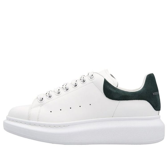 (WMNS) Alexander McQueen Oversized Low-Top Sneakers 'White Dark Green ...