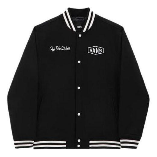 Vans Checkerboard Research Varsity Jacket 'Black' VN0A7S92BLK-KICKS CREW