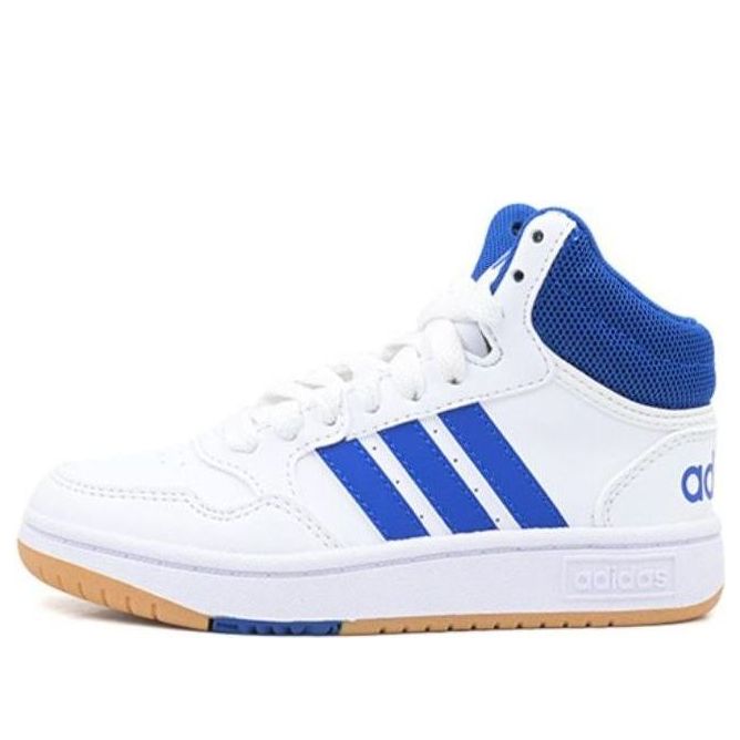 (GS) Adidas Hoops Mid 3.0 Shoes 'White Royal Blue' IE0222 - KICKS CREW