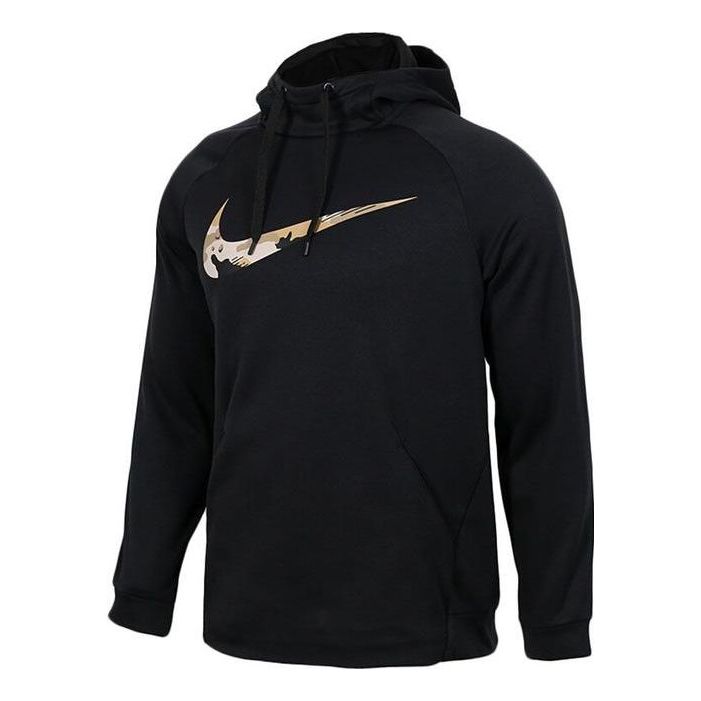 Nike Therma Camo Logo Hoodie 'Black' AR3114-010 - KICKS CREW