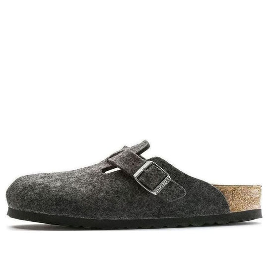 Birkenstock Boston Narrow 'Wool Felt Anthracite' 0160373-KICKS CREW