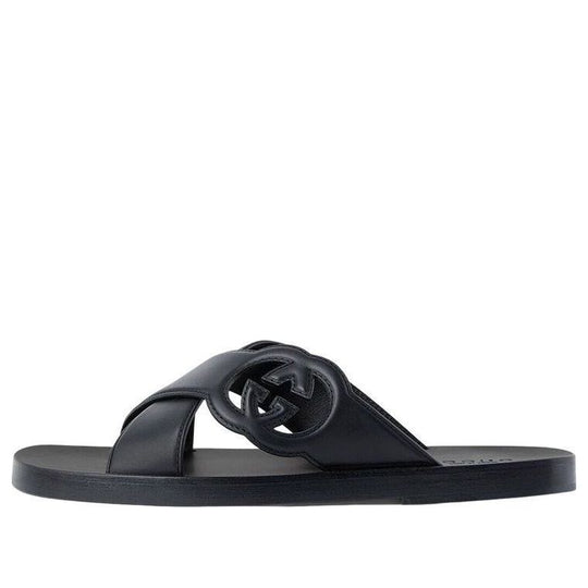 Gucci Rubber Slide Sandal With Web in Red for Men | Lyst