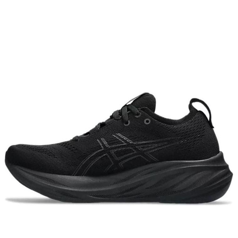 (WMNS) ASICS Gel-Nimbus 26 Wide 'Triple Black' 1012B602-002 - KICKS CREW