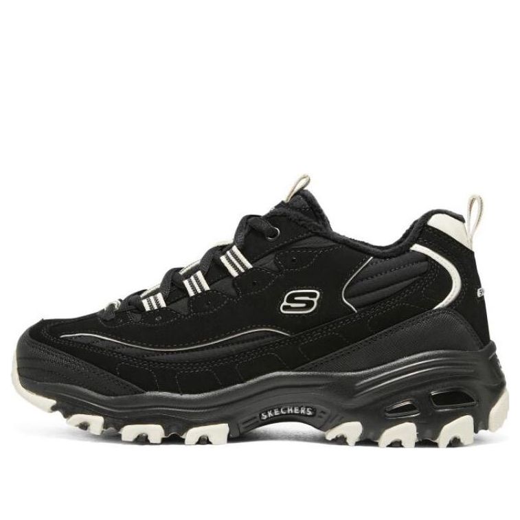 (WMNS) Skechers D'Lites Zip Along Shoes 'Black' 896269-BKNT-KICKS CREW