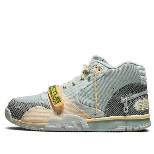 Nike Air Trainer 1 SP x Travis Scott 'Grey Haze Olive Aura Canvas' DR7 -  KICKS CREW