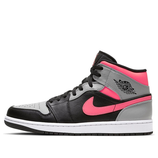 Air Jordan 1 Mid 'Pink Shadow' 554724-059 Retro Basketball Shoes  -  KICKS CREW