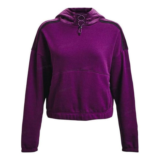 (WMNS) Under Armour Journey Fleece Hoodie 'Purple' 1373975-514-KICKS CREW