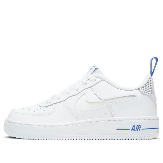 (GS) Nike Air Force 1 '07 LV8 'White Racer Blue' DD3227-100 - KICKS CREW