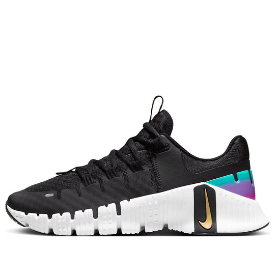 (WMNS) Nike Free Metcon 5 Premium 'Black Fireberry Gold' FB7149-001