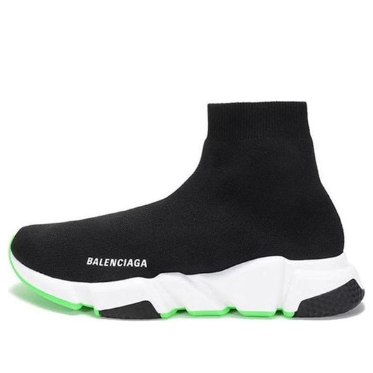 Balenciaga Speed Sock-like Design Sneakers Black/Green 645056W2DB91073 ...