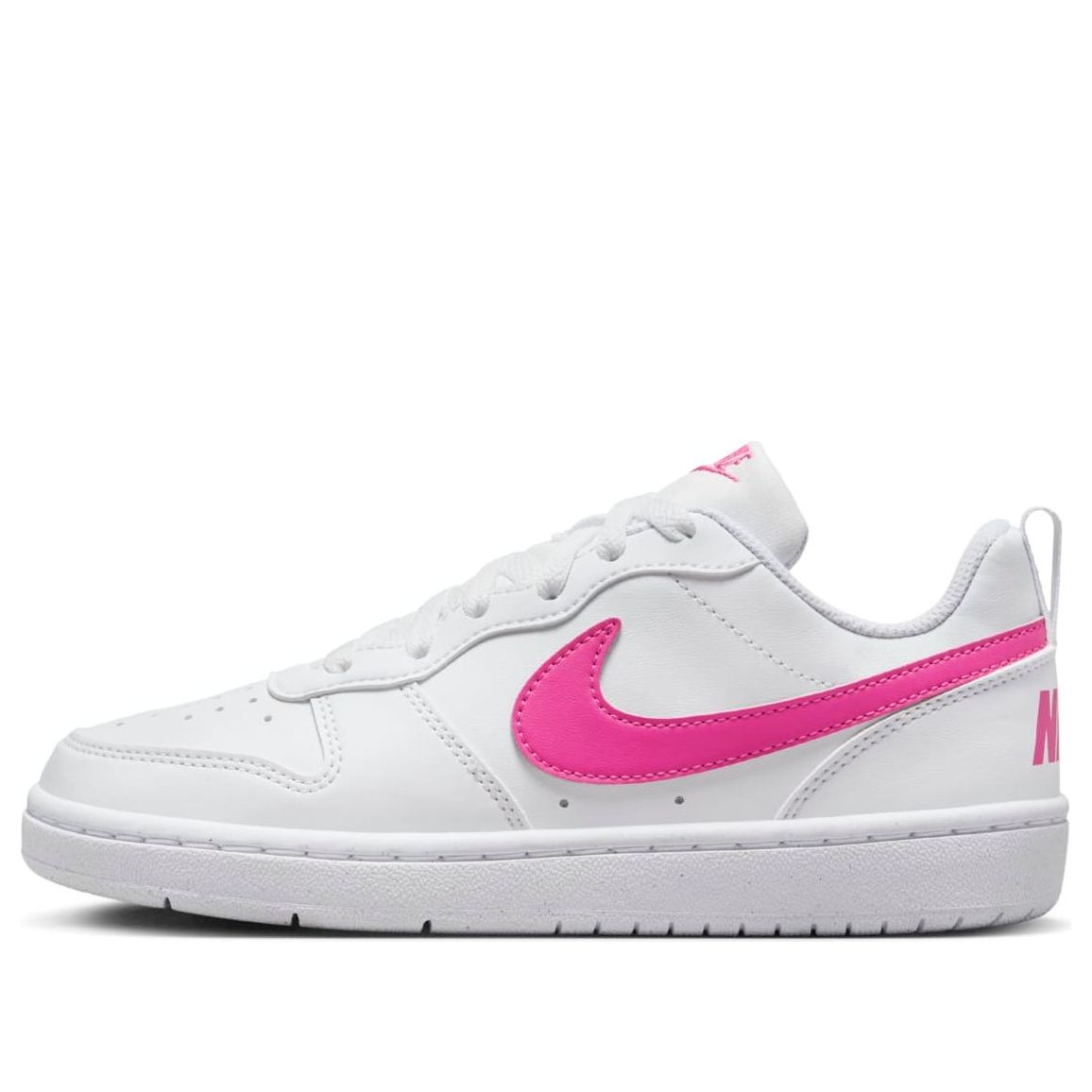 (GS) Nike Court Borough Low Recraft 'White Laser Fuchsia' DV5456-113 ...