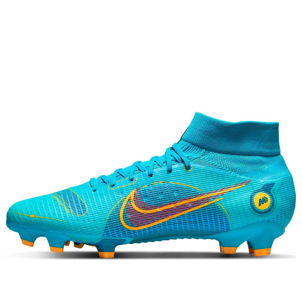 Nike Mercurial Superfly 8 Pro FG 'Chlorine Blue Laser Orange' DJ2848-4 ...