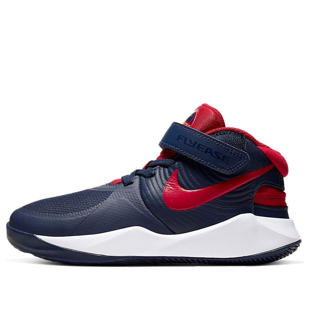 (PS) Nike Team Hustle D9 FlyEase 'Midnight Navy University Red' BV2951 ...