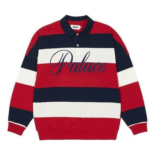 Palace Classic Stripe Drop Shoulder Polo 'Red Navy White' P21ES041 ...