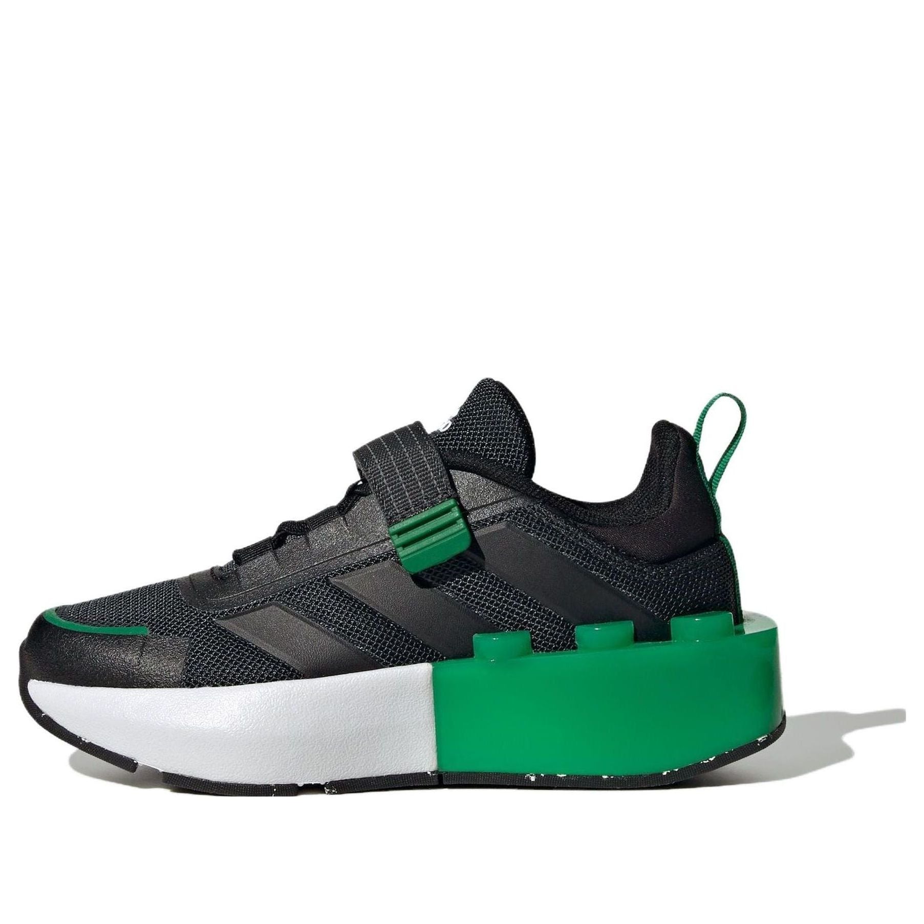 (GS) adidas Tech Runner EL x LEGO 'Core Black Green' ID9524