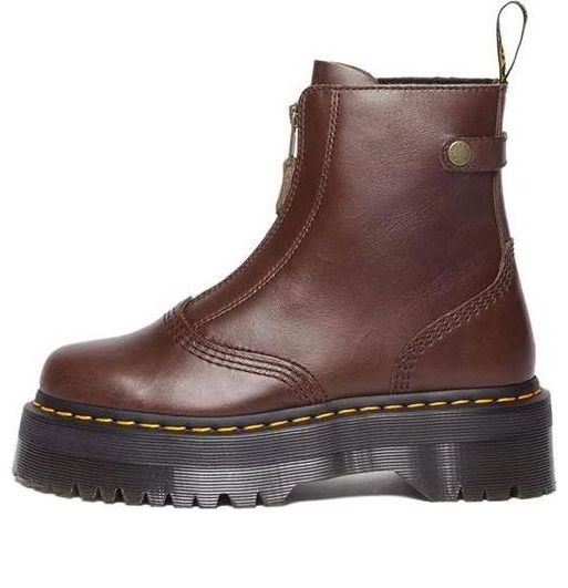 Dr. Martens Women's Leather Jetta Platform Boots in Brown, Size: 9, £199.00