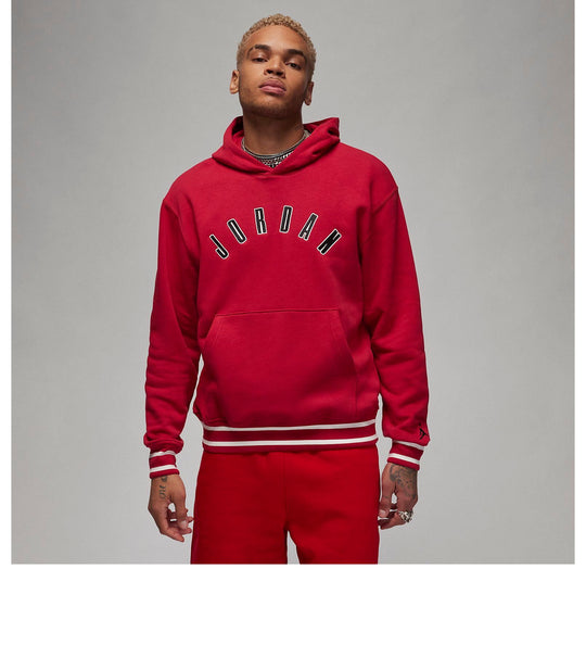 Air Jordan Flight MVP Fleece Pullover Hoodie 'Red' FB6996-619-KICKS CREW