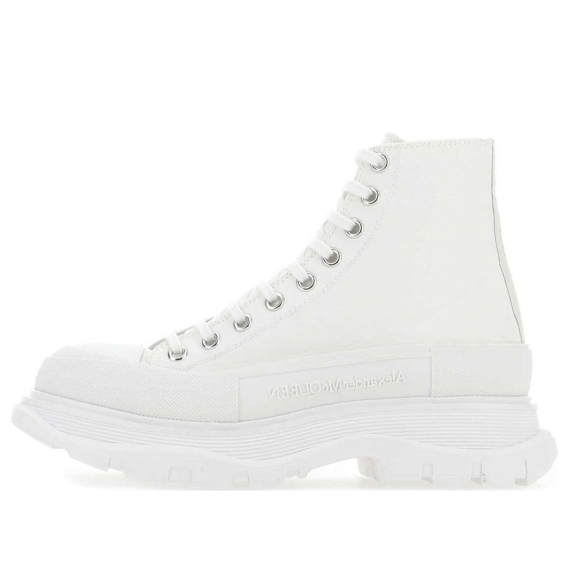 Alexander McQueen Canvas Tread Slick High Top Sneakers 'White' 604254W ...