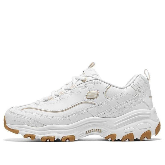 (WMNS) Skechers D'Lites Good Neutral 'White' 149807-WHT - KICKS CREW