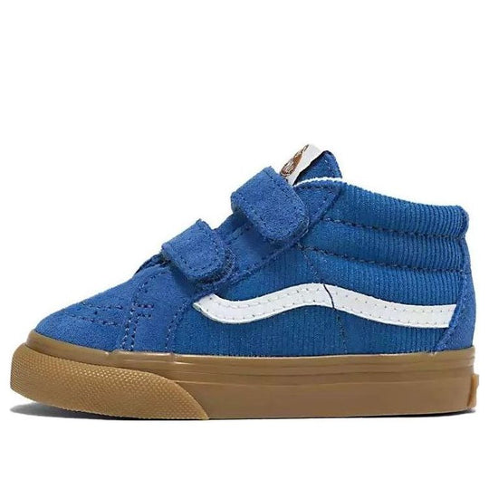 (TD) Vans Sk8-Mid Reissue V Corduroy Shoes 'Blue' VN0A5DXDBLU - KICKS CREW