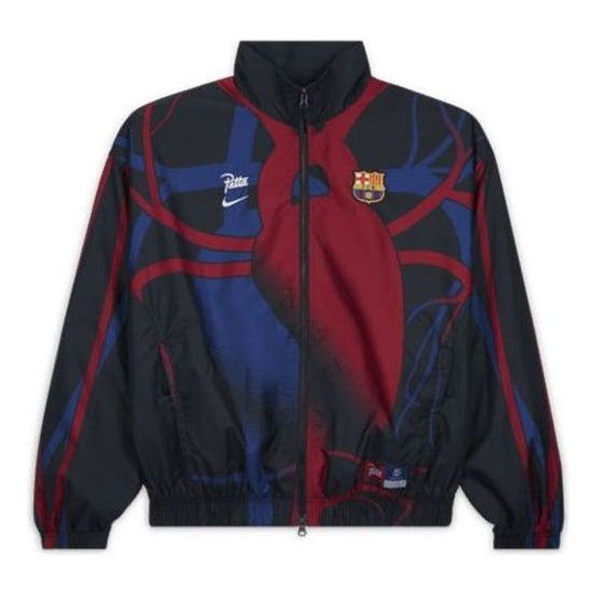 Nike x FC Barcelona x Patta Jacket 'Black Red Blue' FQ4275-010