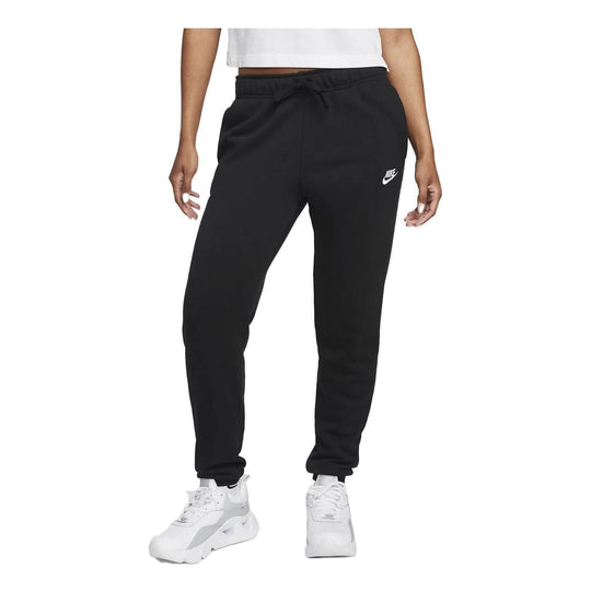 (WMNS) Nike Sportswear Club Fleece Mid-Rise Joggers 'Black' DQ5191-010 ...