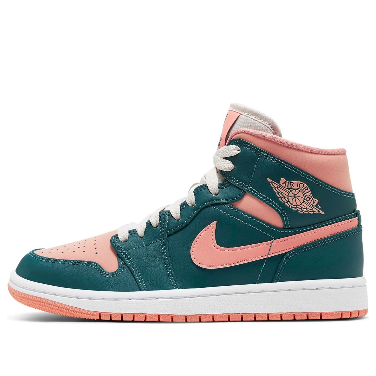 WMNS) Air Jordan 1 Mid 'Dark Teal Green' BQ6472-308 - KICKS CREW