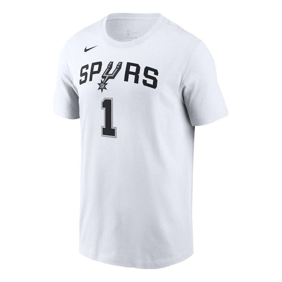 Nike Icon 2022/23 Name & Number T-Shirt 'White - San Antonio Spurs Vic ...