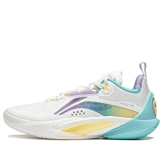 (GS) Li-Ning Flash 10 'White Purple Green' YKBT115-4-KICKS CREW