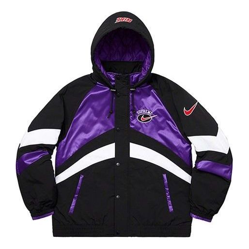 Supreme x Nike Hooded Sport Jacket 'Black Purple White' SUP-SS19-10139