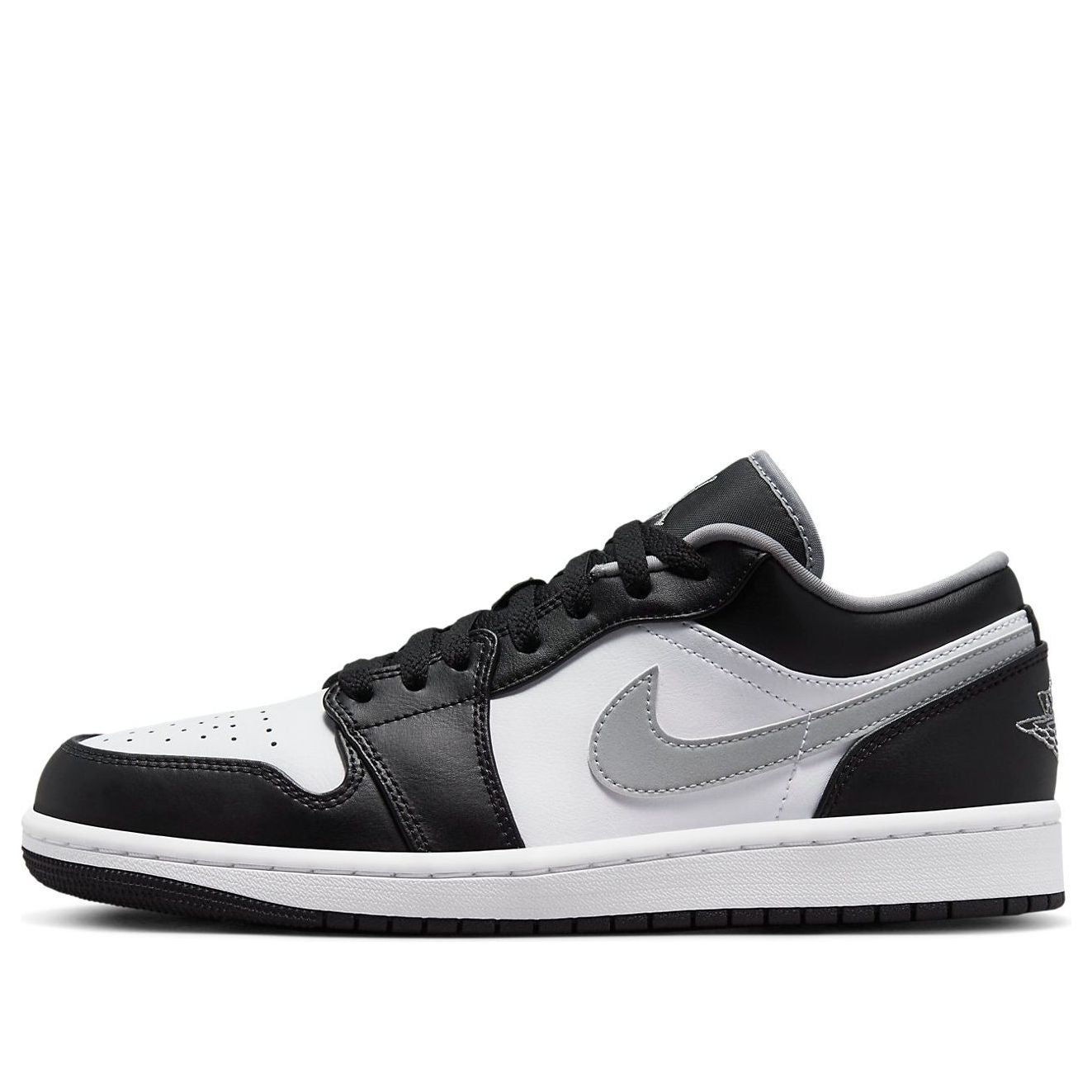 Air Jordan 1 Low 'Black White Grey' 553558-040-KICKS CREW