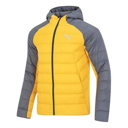 Puma PwrWarm PackLite Hd Jacket Logo 'Yellow' 672911-39-KICKS CREW