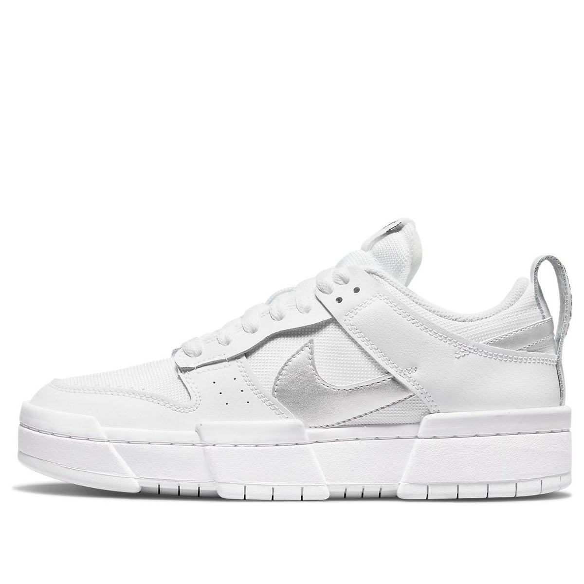 (WMNS) Nike Dunk Low Disrupt 'White Metallic Silver' DJ6226-100