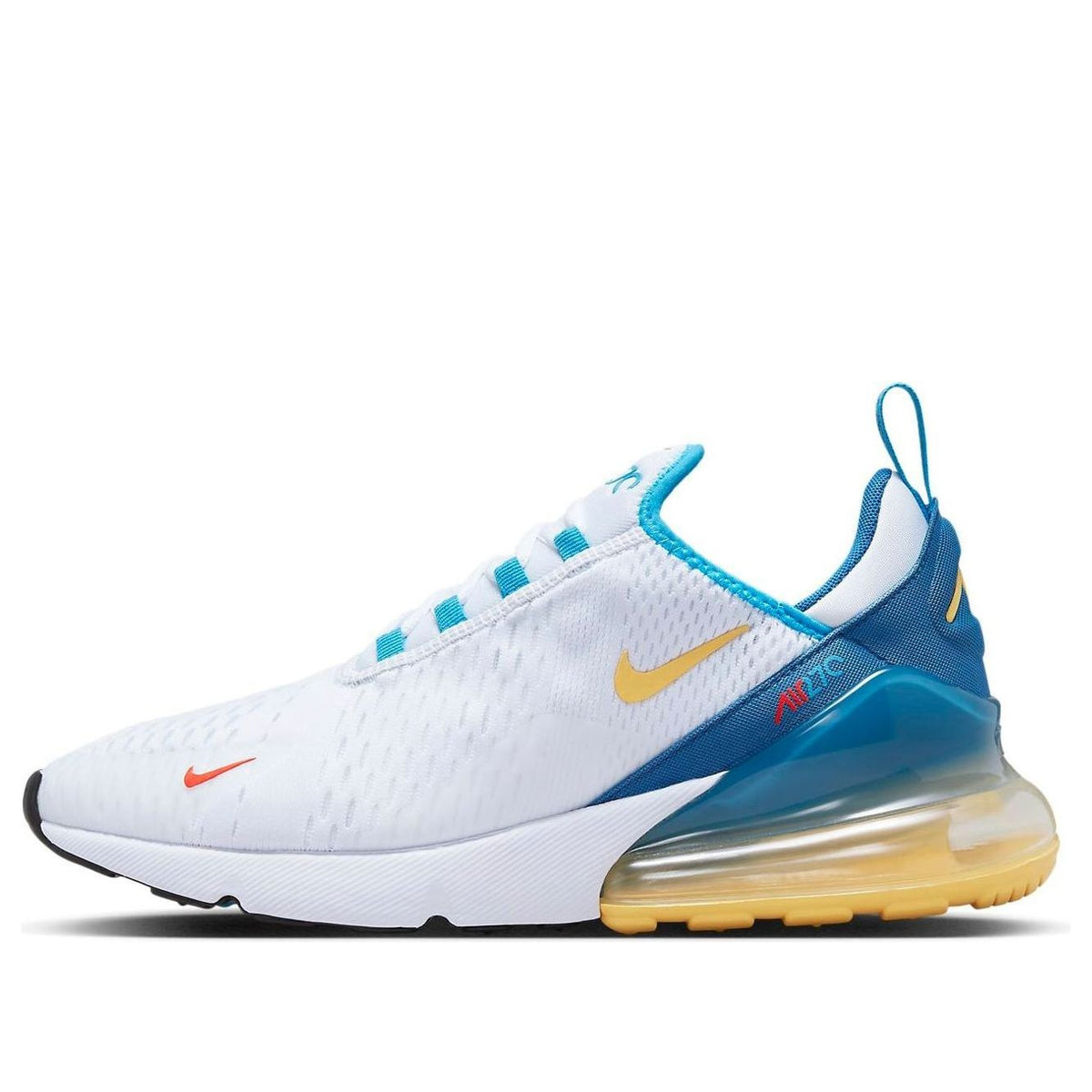 Nike Air Max 270 'White Industrial Blue Citron' FJ4000-100 - KICKS CREW