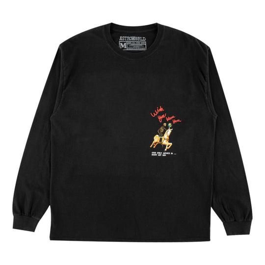 Travis Scott Astroworld Tour Horse Long Sleeve 'Black' TC-348