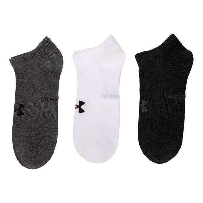 Under Armour Essential No Show Low Socks (3 Pack) 'Multi-Color' 136145 ...