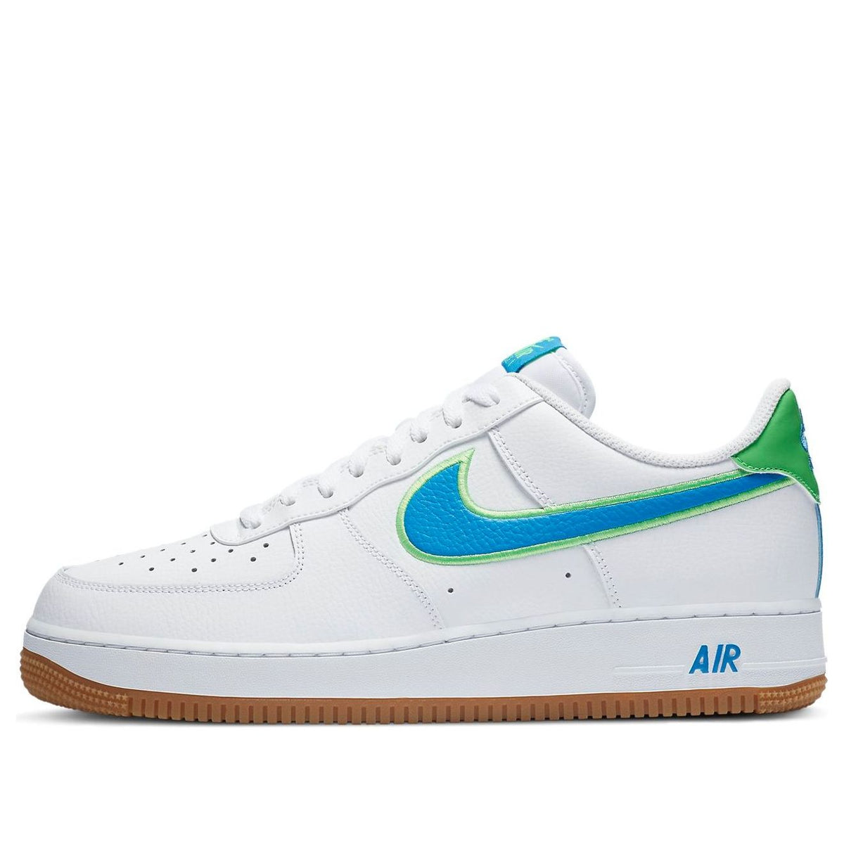 Nike Air Force 1 Low 'White Bright Blue Green' DA4660-100 - KICKS CREW