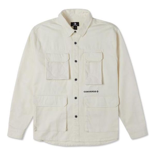 Converse Cozy Utility Woven Shirt 'Egret' 10025053-A01-KICKS CREW