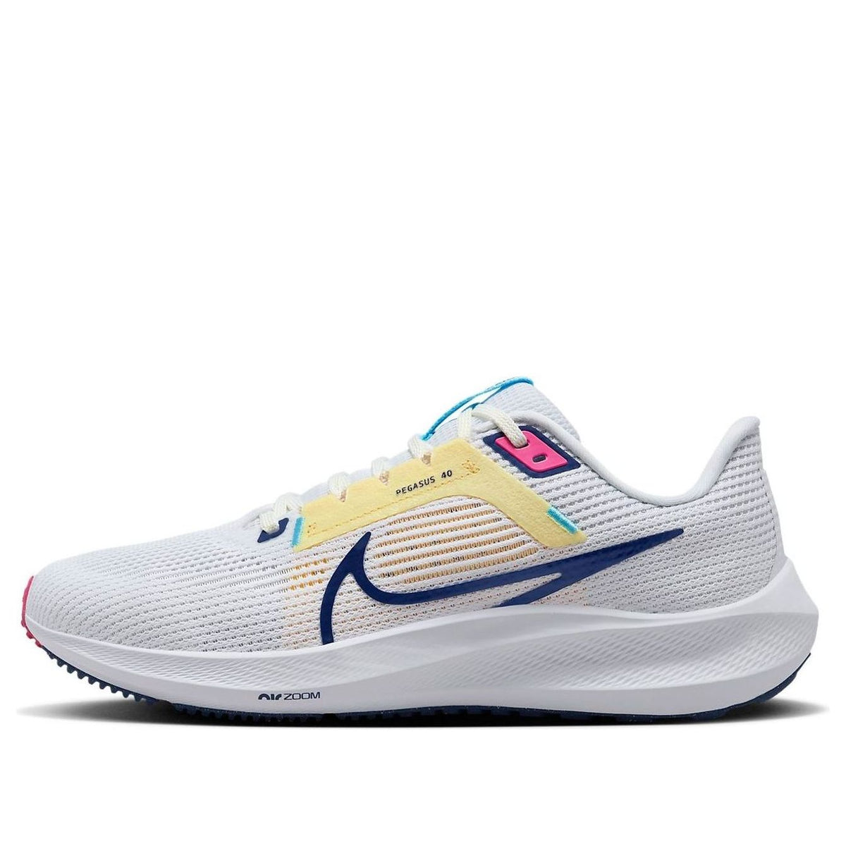 (WMNS) Nike Pegasus 40 'White Deep Royal Blue' DV3854-105 - KICKS CREW