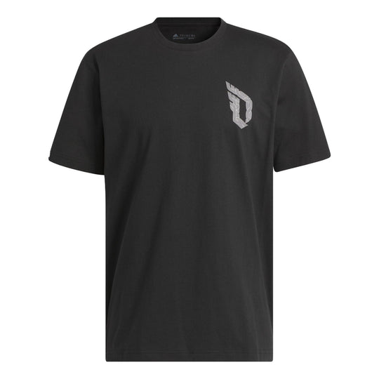 adidas Damian Lillard Graphic Tee 'Black' II7789