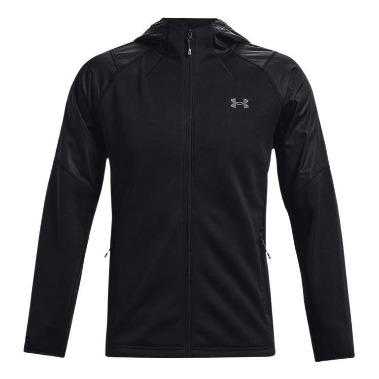 Under Armour ColdGear Swacket Hoodie Jacket 'Black' 1357475-002-KICKS CREW