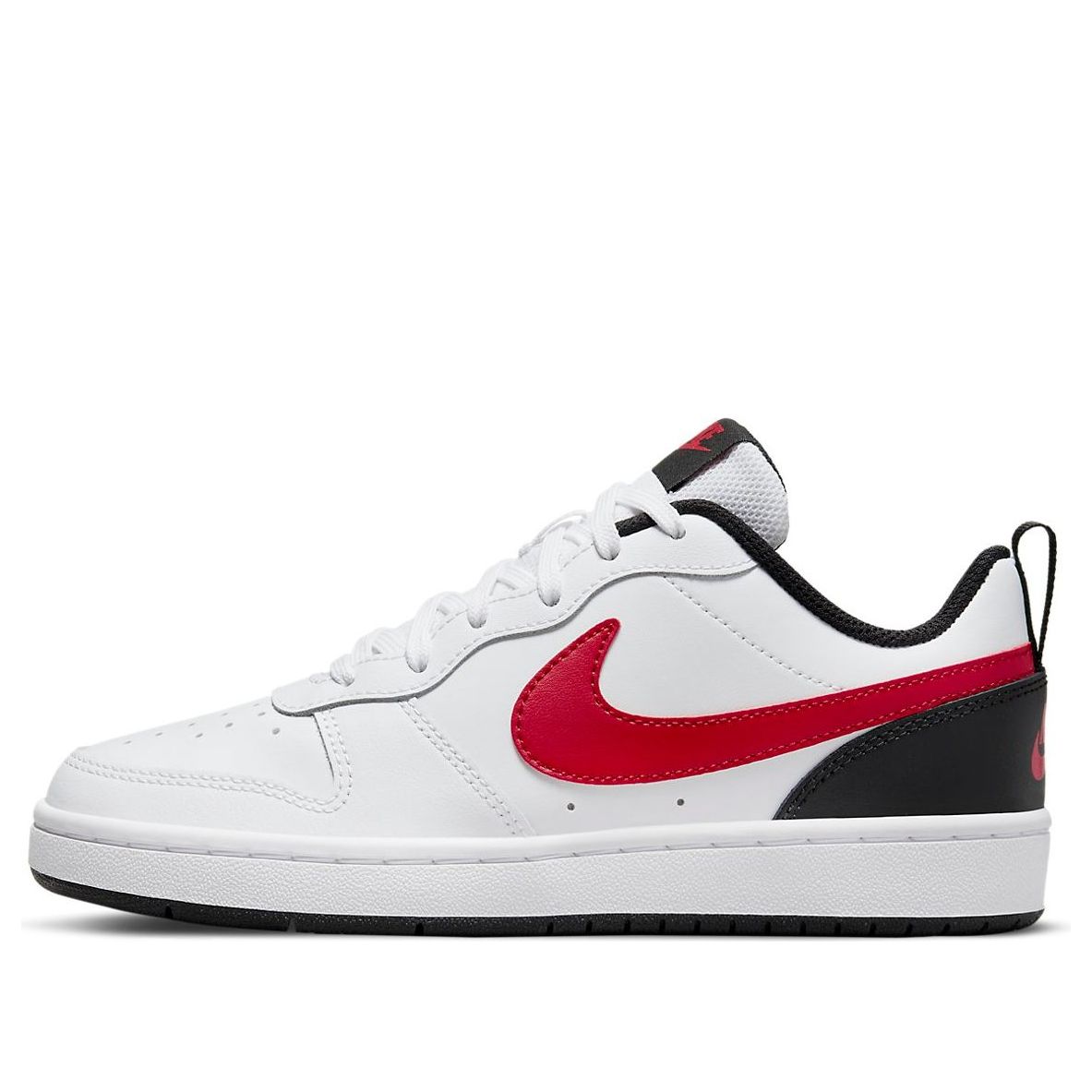 (GS) Nike Court Borough Low 2 'Summit White University Red' BQ5448-110 ...