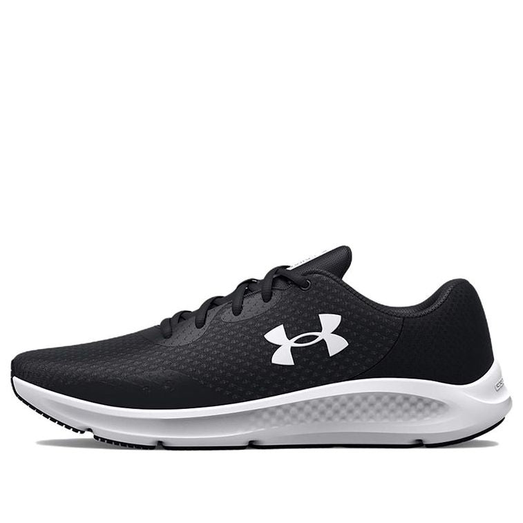 (WMNS) Under Armour Charged Pursuit 3 Wide 'Black White' 3025802-001 ...