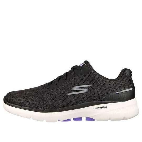 (WMNS) Skechers Go Walk 6 'Black White' 124549-BKLV