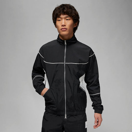 Air Jordan Essential Statement Warm Up Jacket 'Black Grey' DV7625-010